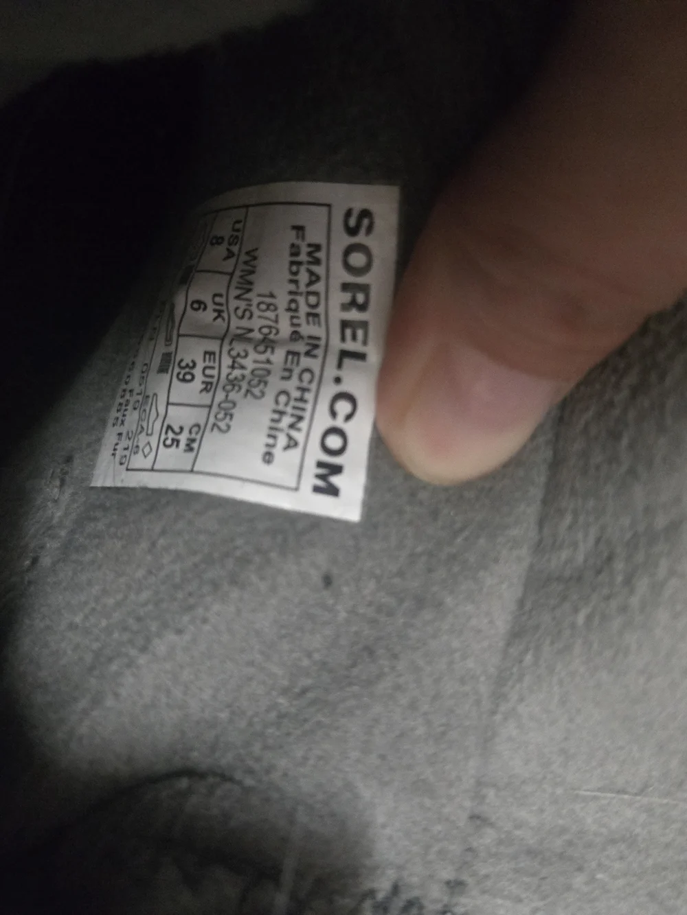 Sorel Gray Plush-Lined Winter Boots